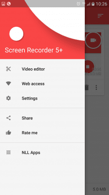 Screenshot of the application NLL Screen Recorder - #1