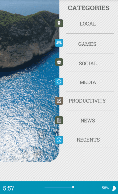 Screenshot of the application MYCOLORSCREEN Greece Seascape Theme - #4