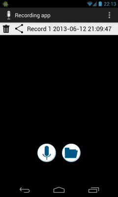 Screenshot of the application recording app - #2