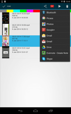 Screenshot of the application FREE screen recorder NO ROOT - #1