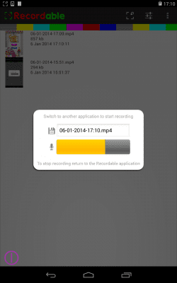 Screenshot of the application FREE screen recorder NO ROOT - #3