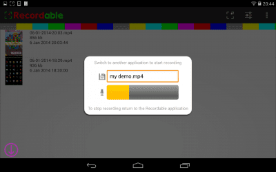 Screenshot of the application FREE screen recorder NO ROOT - #4