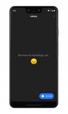 Screenshot of the application MNML Screen Recorder - #3