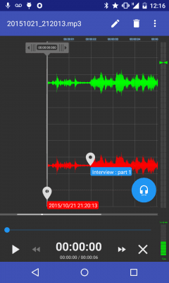 Screenshot of the application RecForge II - Audio Recorder - #1