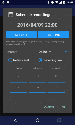 Screenshot of the application RecForge II - Audio Recorder - #4