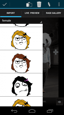 Screenshot of the application Rage Face Photo - #3