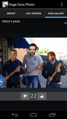 Screenshot of the application Rage Face Photo - #7