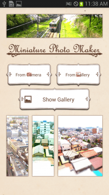 Screenshot of the application Miniature Photo Maker - #1