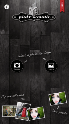 Screenshot of the application Pixlr-o-matic - #2