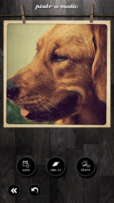 Screenshot of the application Pixlr-o-matic - #8