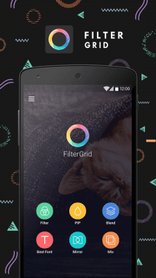 Screenshot of the application FilterGrid - Photo Editor - #1