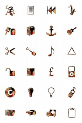 Screenshot of the application Ipack / Red Gold Paint HD - #3