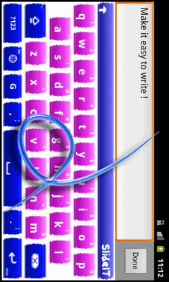 Screenshot of the application SlideIT Paint Style Skin - #3