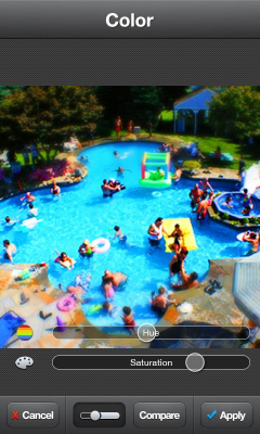 Screenshot of the application Awesome Miniature - Tilt Shift - #4