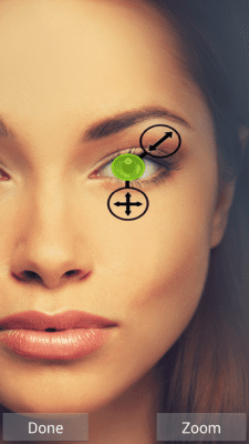 Screenshot of the application Eye Color Changer - #7