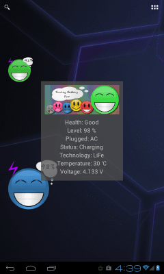 Screenshot of the application Smile Battery Pro Widget - #5