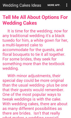 Screenshot of the application Wedding Cakes Ideas - #7
