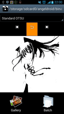 Screenshot of the application Binarize Image - #3