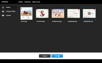 Screenshot of the application Adobe Debut - #4