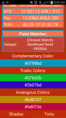 Screenshot of the application Color Capture & Identifier - #2