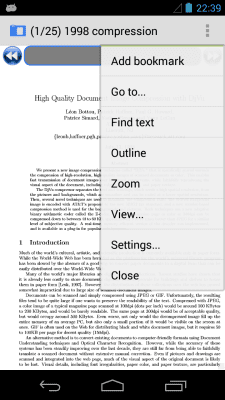 Screenshot of the application AnDoc - PDF and DjVu Reader - #4