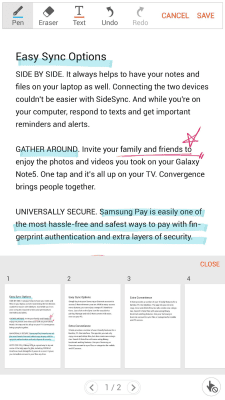 Screenshot of the application Samsung Write on PDF - #2