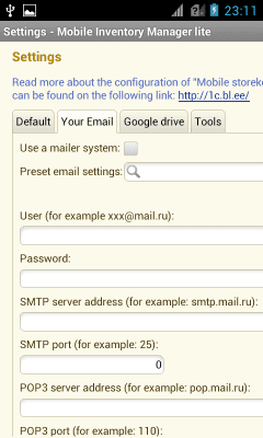Screenshot of the application Mobile storekeeper lite - #5