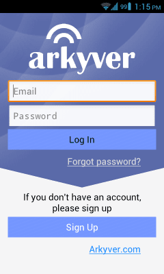 Screenshot of the application Recording calls and texts Arkyver - #1