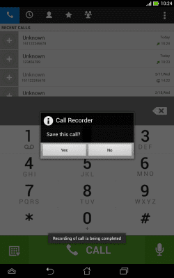 Screenshot of the application Recording Calls to MP3 - #2
