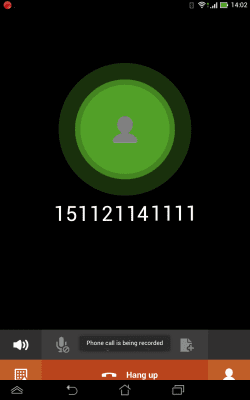 Screenshot of the application Recording Calls to MP3 - #3