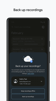 Screenshot of the application Google Recorder - #5