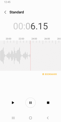 Screenshot of the application Samsung Voice Recorder - #2