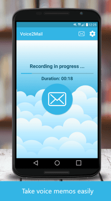 Screenshot of the application Voice2Mail - #2
