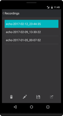 Screenshot of the application Echo - #4
