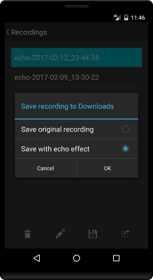 Screenshot of the application Echo - #5