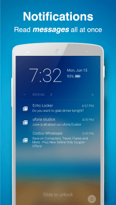 Screenshot of the application Echo Notification Lockscreen - #3