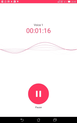 Screenshot of the application ASUS Sound Recorder - #4