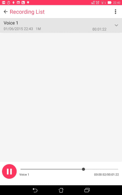 Screenshot of the application ASUS Sound Recorder - #6