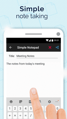 Screenshot of the application A simple notebook - #2
