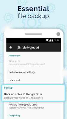 Screenshot of the application A simple notebook - #6