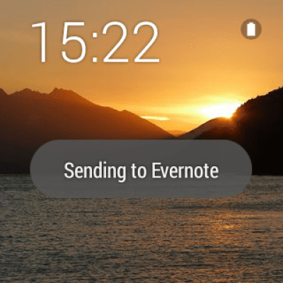 Screenshot of the application Evernote for Android Wear - #2