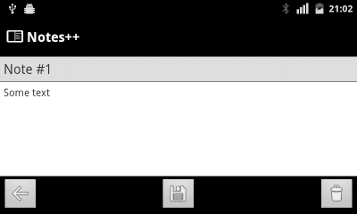Screenshot of the application Notes++ - #4
