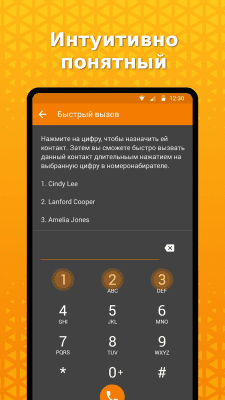 Screenshot of the application Simple Phone - #3