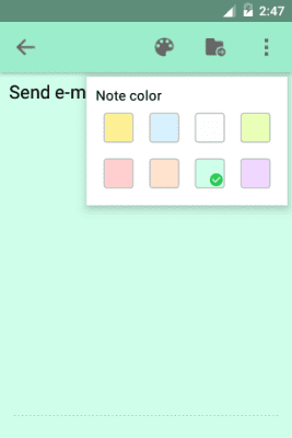 Screenshot of the application Color Note - #3