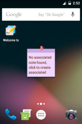 Screenshot of the application Color Note - #5