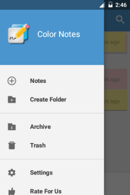 Screenshot of the application Color Note - #6