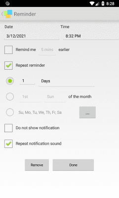 Screenshot of the application Notezilla - Notes & Reminders - #3
