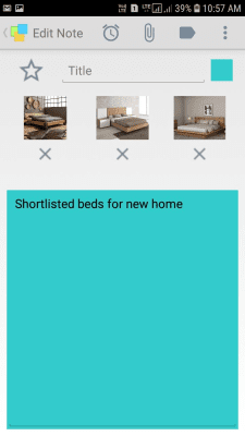 Screenshot of the application Notezilla - Notes & Reminders - #5