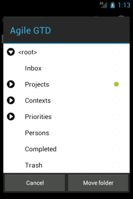 Screenshot of the application Agile Notes - #5