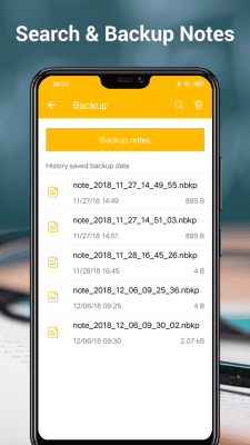 Screenshot of the application Notes - #7
